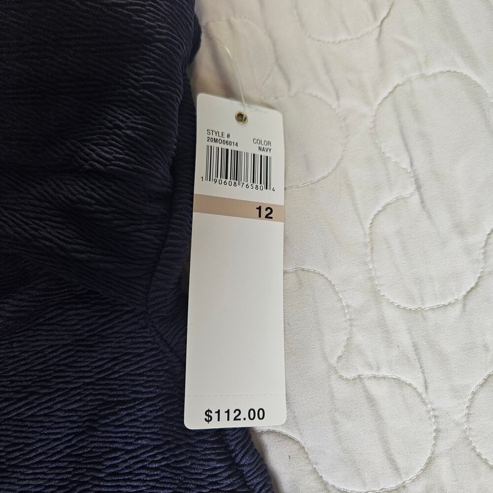 NWT Anne Cole Swimsuit Twist Front Textured One Piece Swimsuit Sz 12 - Picture 6 of 12